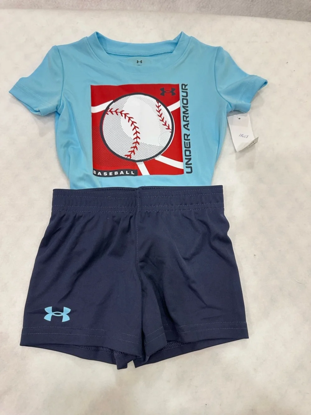 Boy’s Under Armour Baseball Themed Short Set